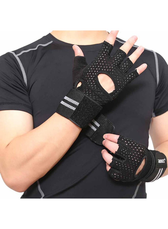 AOLIKES - Pair Of Half Finger Weight Lifting Gloves - Image 1