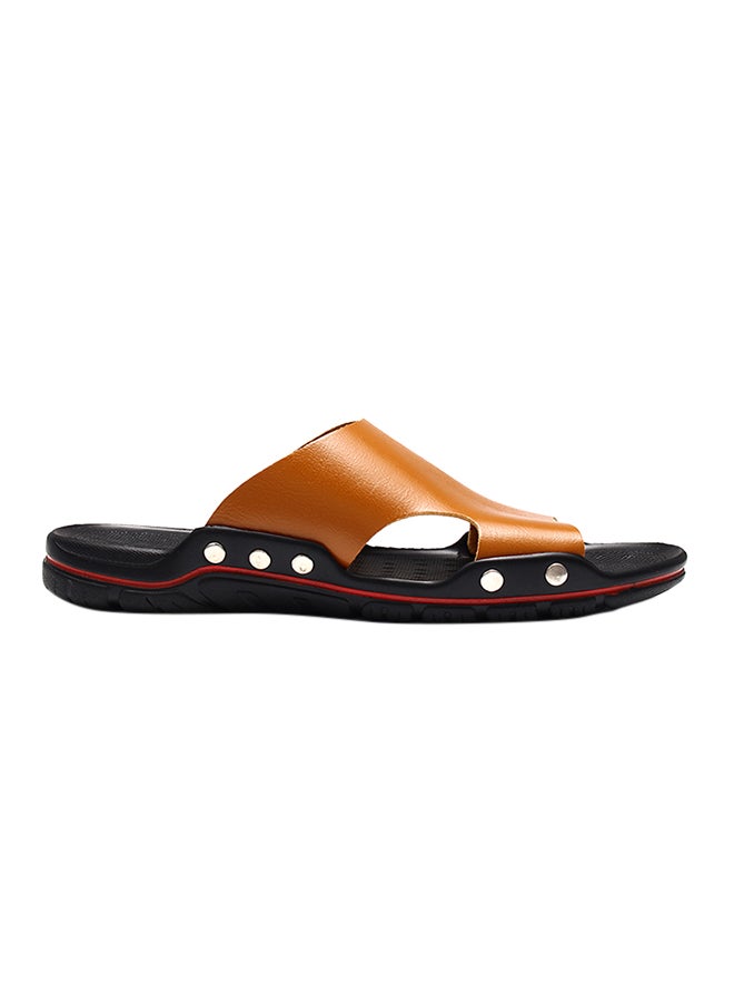 Plastic Slip-On Arabic Sandals Orange  - Image 1