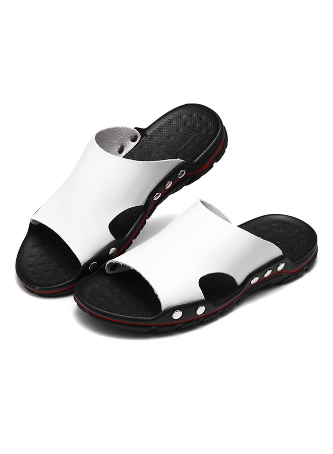 Plastic Slip-On Arabic Sandals White  - Image 2