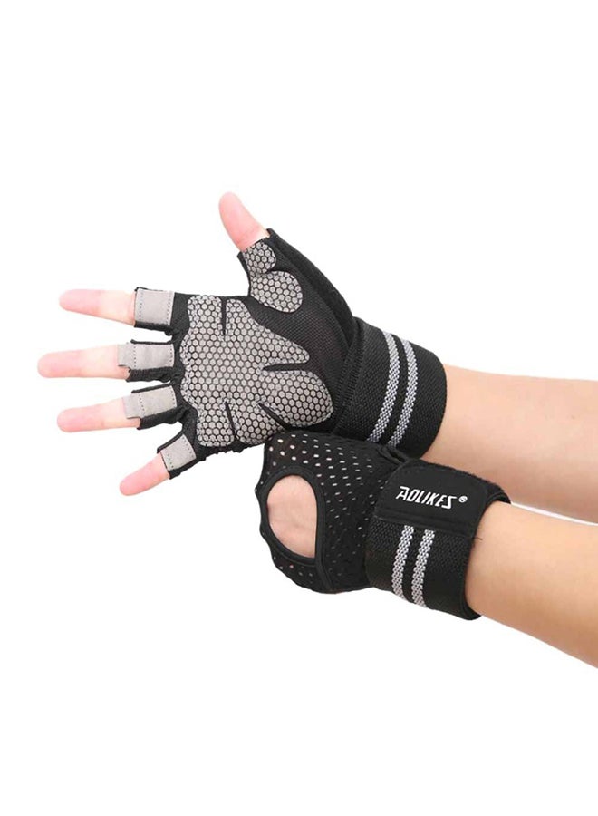 AOLIKES - Pair Of Half Finger Weight Lifting Gloves - Image 1