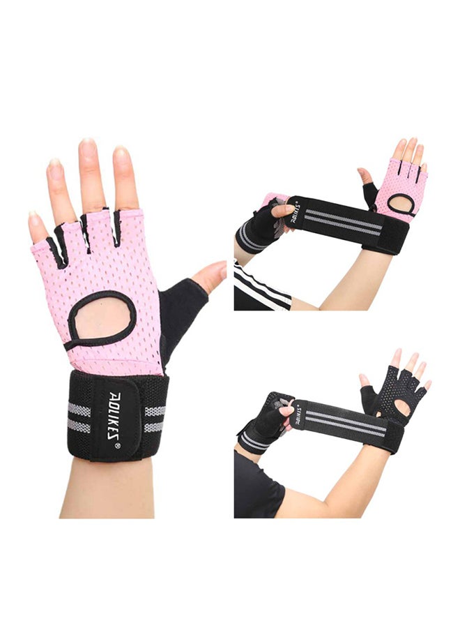 AOLIKES - Pair Of Half Finger Weight Lifting Gloves - Image 1