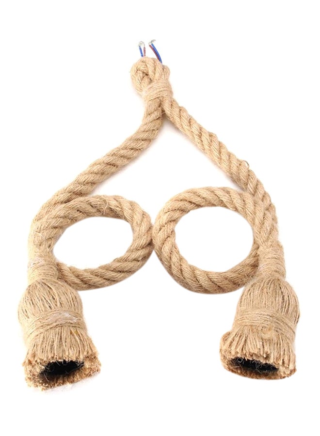 POLLEN LIFE - Vintage Rope Hanging Light Brown - Image 1
