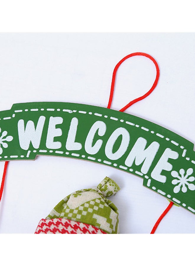 شاربدو إكسسوار ديكور معلق على شكل رجل الثلج متعدد الألوان 20 x 35سم - Image 4