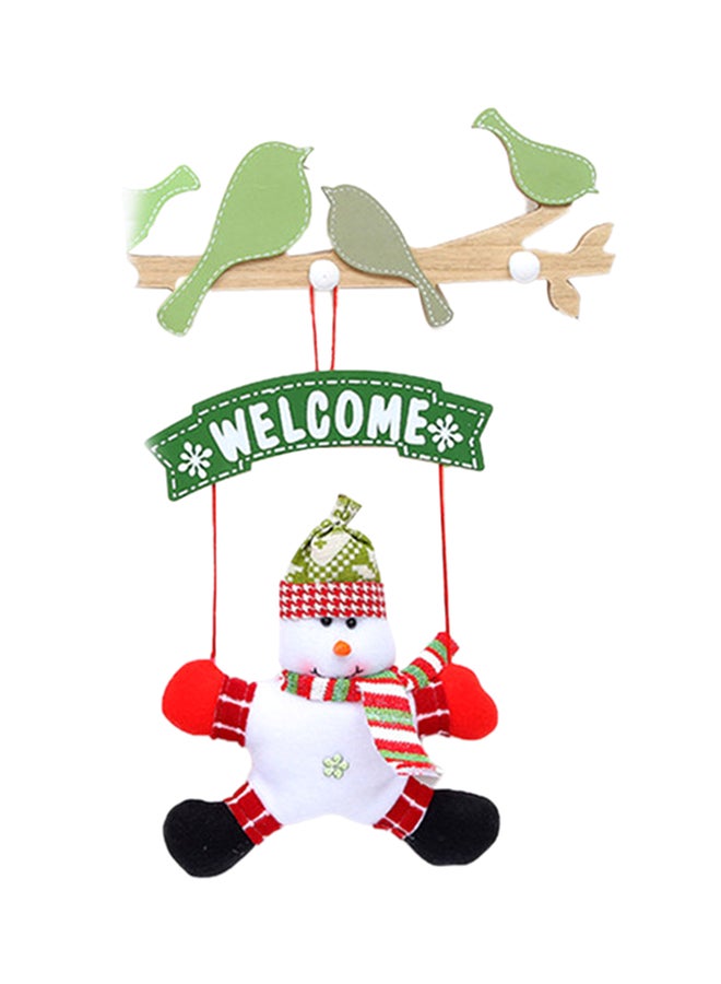 شاربدو إكسسوار ديكور معلق على شكل رجل الثلج متعدد الألوان 20 x 35سم - Image 1