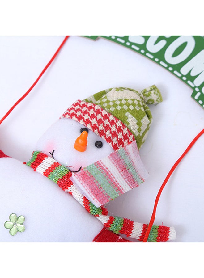 شاربدو إكسسوار ديكور معلق على شكل رجل الثلج متعدد الألوان 20 x 35سم - Image 3