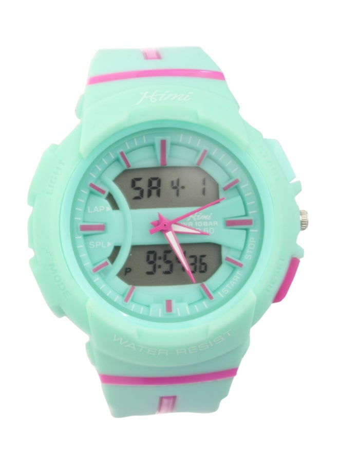 هيمي ساعة يد رقمية وبعقارب مقاومة للماء طراز A-005 women