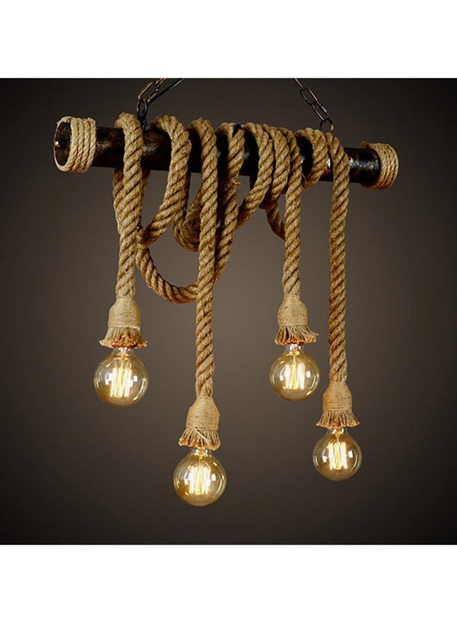 POLLEN LIFE - Vintage Rope Hanging Light Brown - Image 1