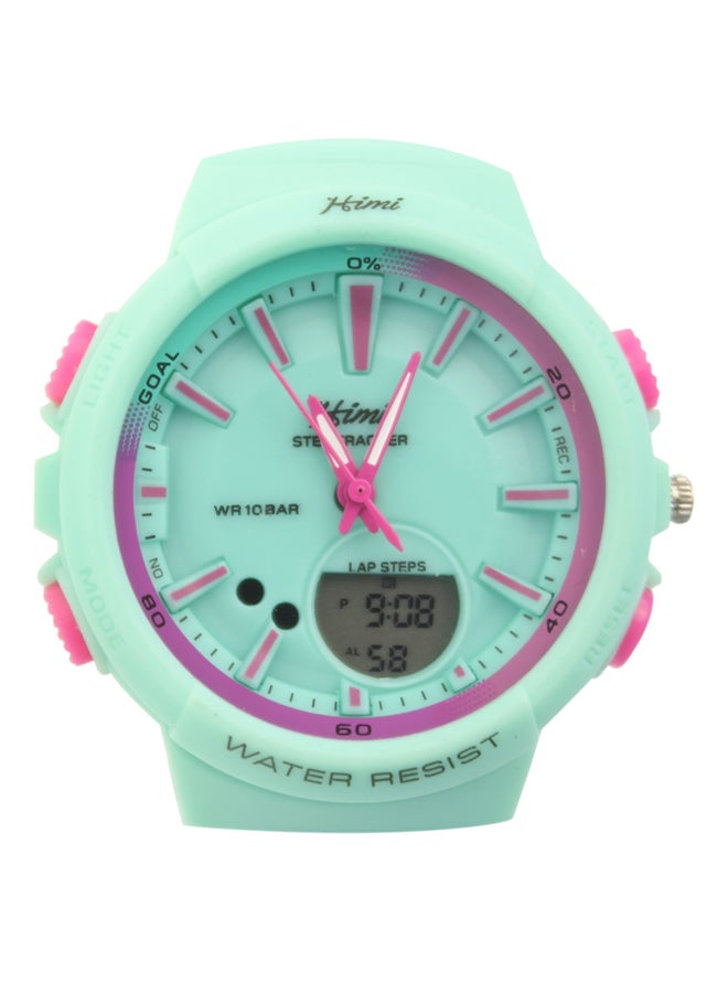 هيمي ساعة يد رقمية وبعقارب مقاومة للماء طراز A-004 women