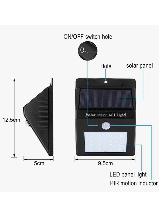 POLLEN LIFE Led Solar Light Black 13x10x5centimeter - Image 4