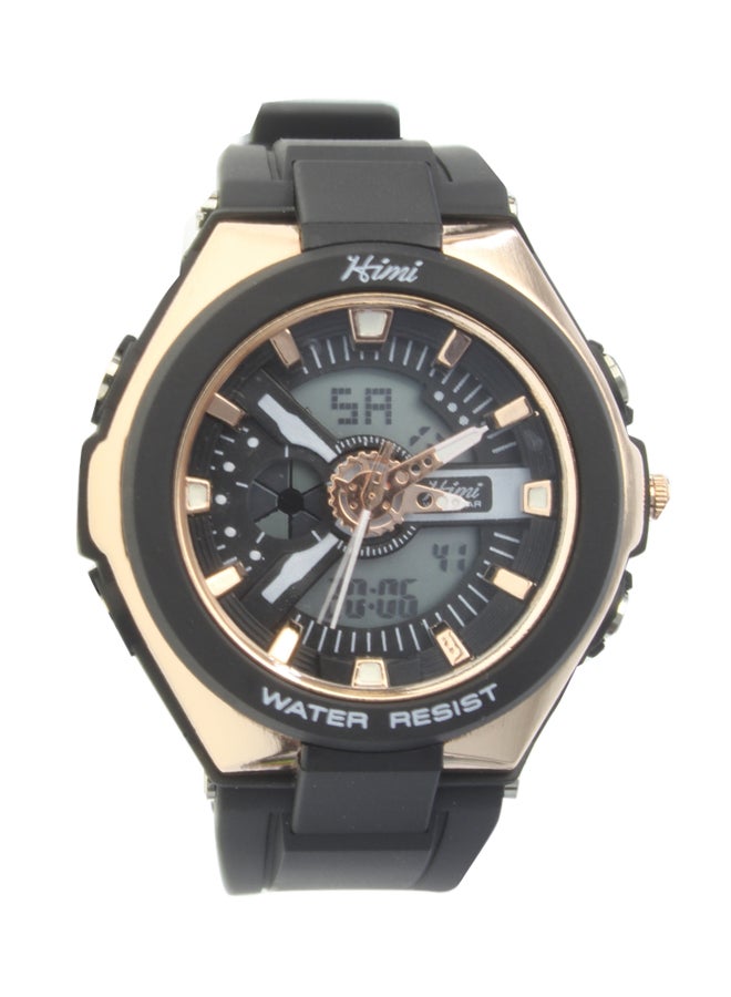 هيمي ساعة يد رقمية وبعقارب مقاومة للماء طراز A-003 women