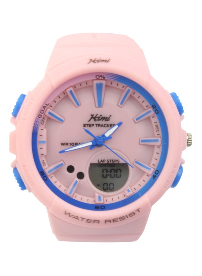 هيمي ساعة يد رقمية وبعقارب مقاومة للماء طراز A-004 women