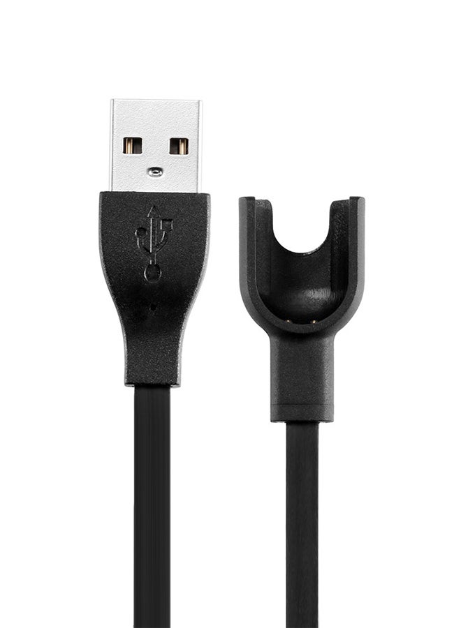 15cm USB Charging Cable For Xiaomi Mi Band 2 Smart Watch Black  - Image 1