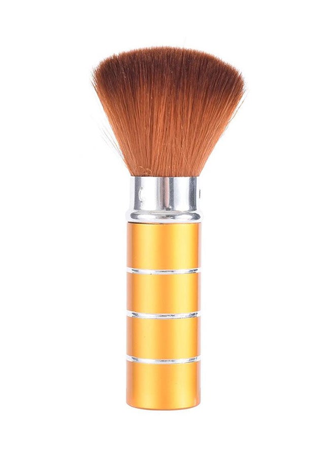 L'CHEAR Retractable Makeup Brush Gold/Silver/Brown - Image 2