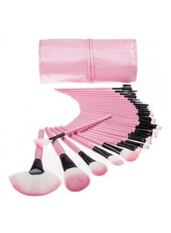 L'CHEAR 32-Piece Professional Makeup Brush Set Pink/Black/White  - Image 2