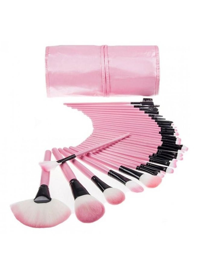 L'CHEAR 32-Piece Professional Makeup Brush Set Pink/Black/White - Image 2
