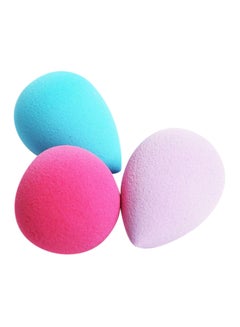 L'CHEAR 3-Piece Makeup Sponge Set Pink/Blue/Purple 