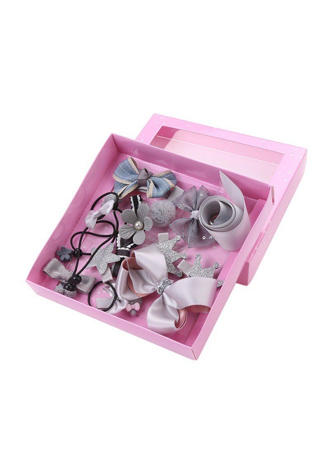 كاكا كيد طقم ربطات للرأس مزينة بعقدة على شكل فراشة رمادي - Image 2