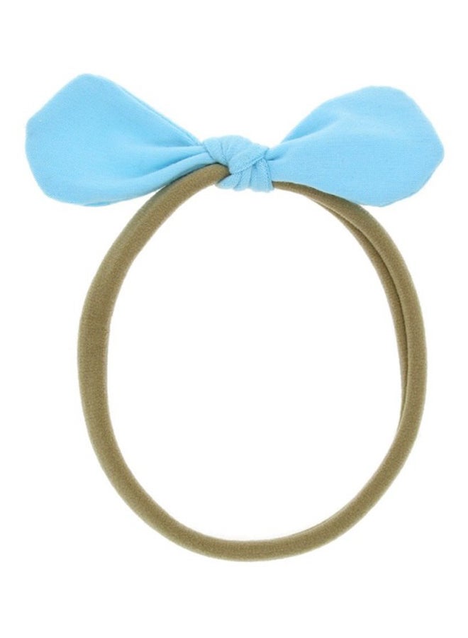 كاكا كيد رباط رأس على شكل عقدة أنشوطية أزرق/ بيج