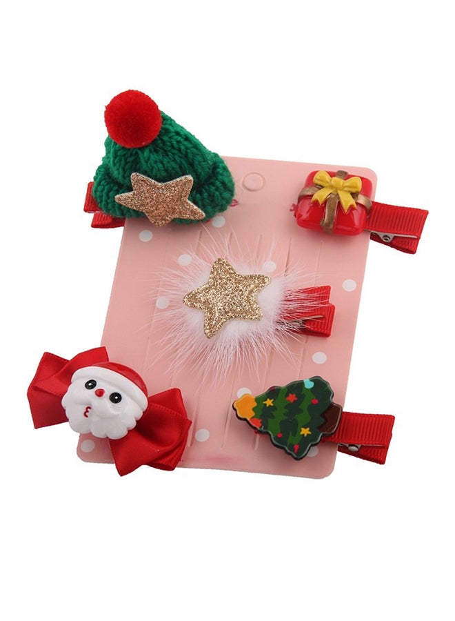 كاكا كيد طقم غطاء رأس مكون من 5 قطع أحمر