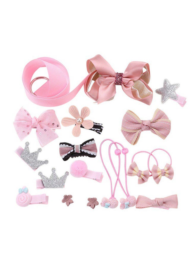 كاكا كيد طقم ربطات للرأس مزينة بعقدة على شكل فراشة وردي - Image 1