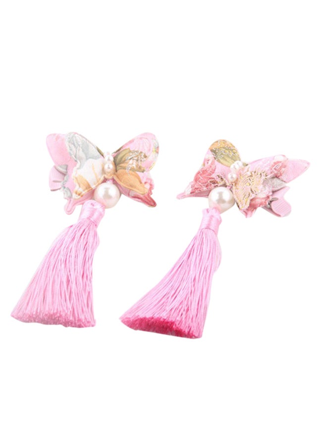 كاكا كيد دبوس شعر بنمط صيني وردي