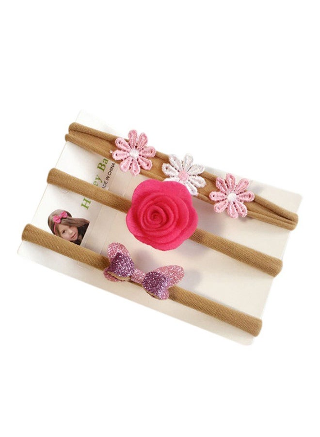 كاكا كيد طقم إكسسوارات الشعر من 3 قطع أحمر