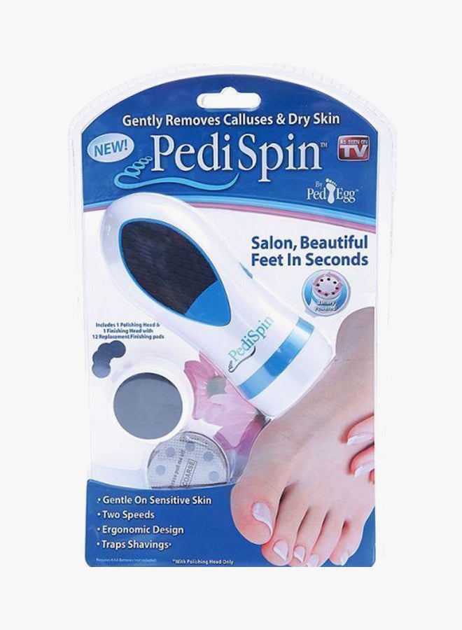 بيدي سبين جهاز إزالة الجلد الميت والبشرة الجافة أبيض/أسود/أزرق - Image 3