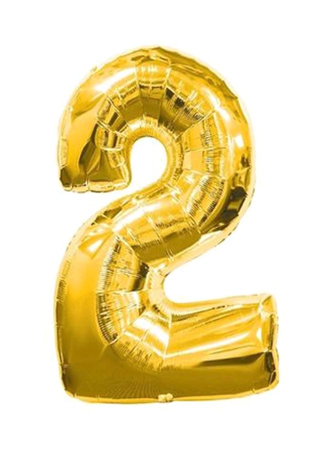 تامونا بالون هيليوم للحفلات على شكل رقم 2 16بوصة