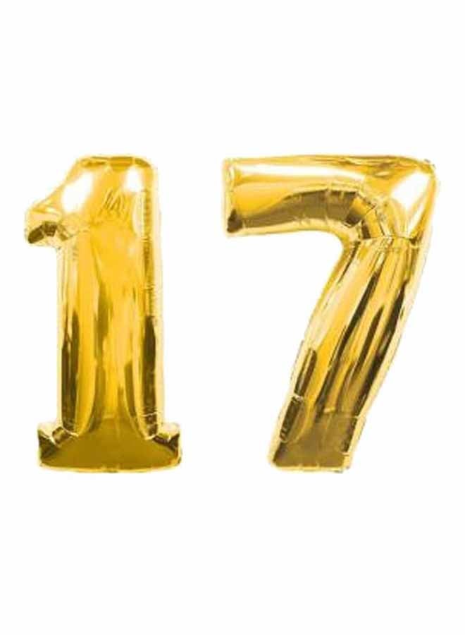 Tamona Number 17 Helium Party Balloon 16inch