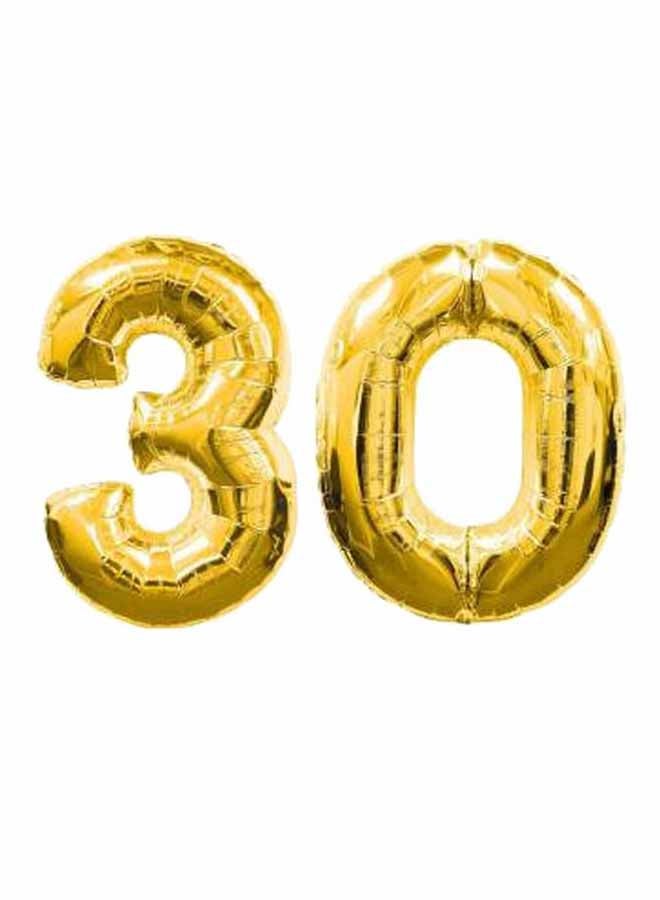 تامونا بالون هيليوم للحفلات على شكل رقم 30 16بوصة