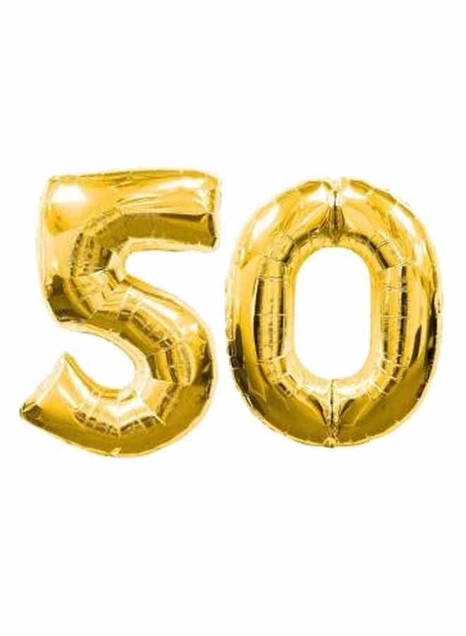 تامونا بالون هيليوم للحفلات بتصميم على شكل رقم 50 16بوصة
