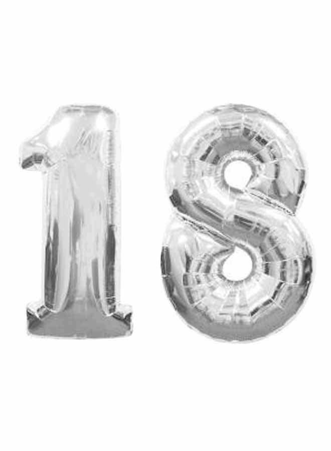 Tamona Number 18 Helium Party Decorative Balloon 16inch 