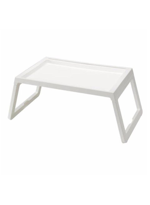 Foldable Bed Table Tray White 55x31x36cm