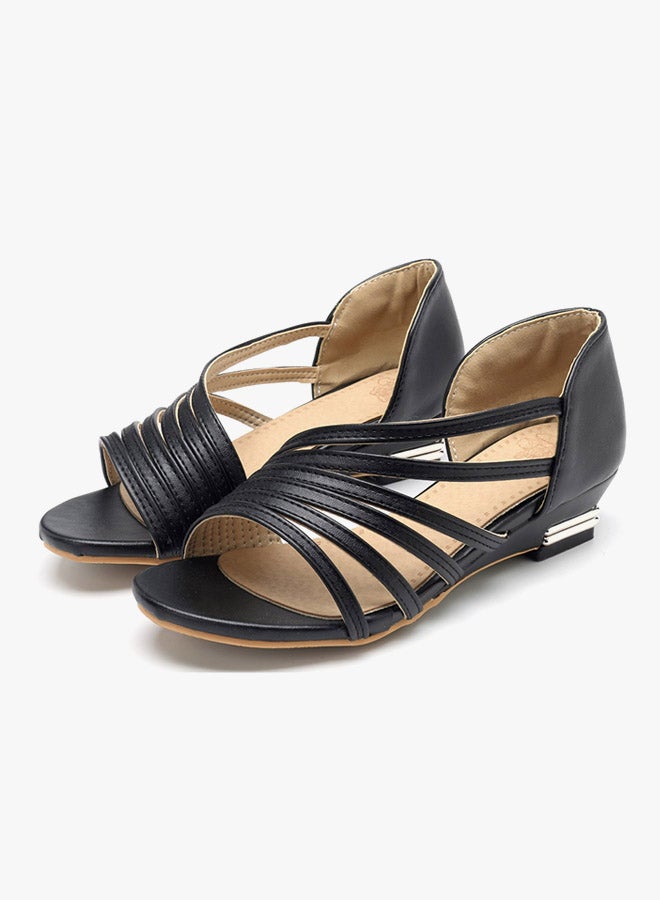 Generic - Kitten Heel Flat Shoe Black - Image 1