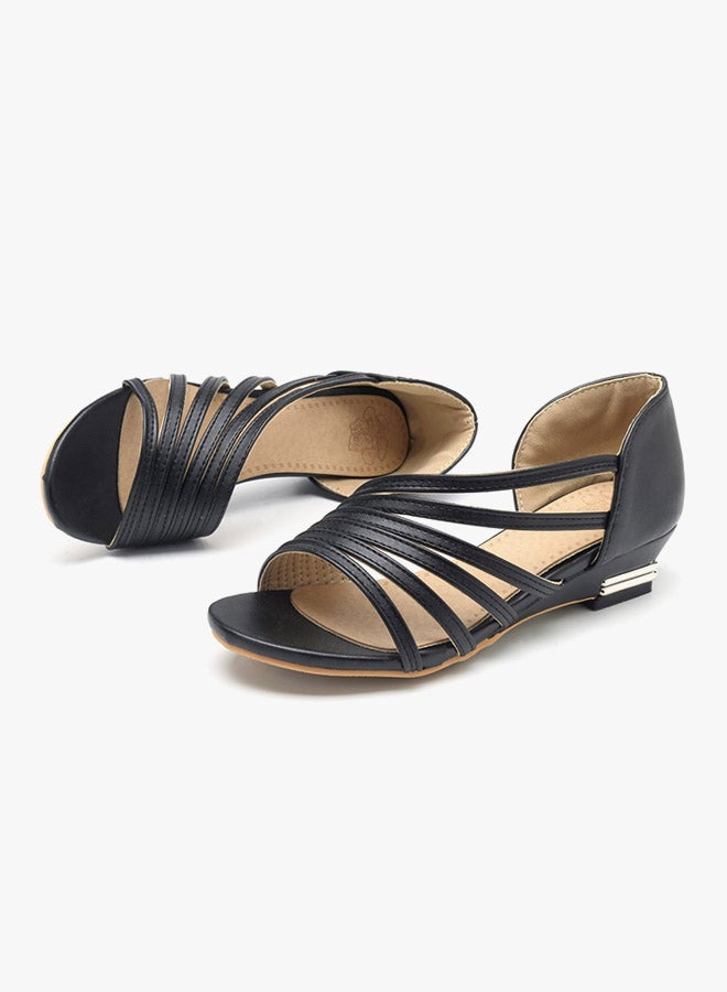 Generic - Kitten Heel Flat Shoe Black - Image 1