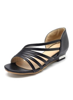 Kitten Heel Flat Shoe Black