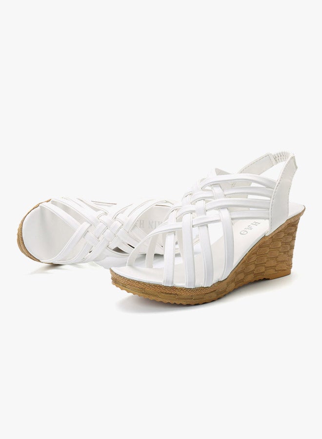 Knitted Wedges White - Image 4