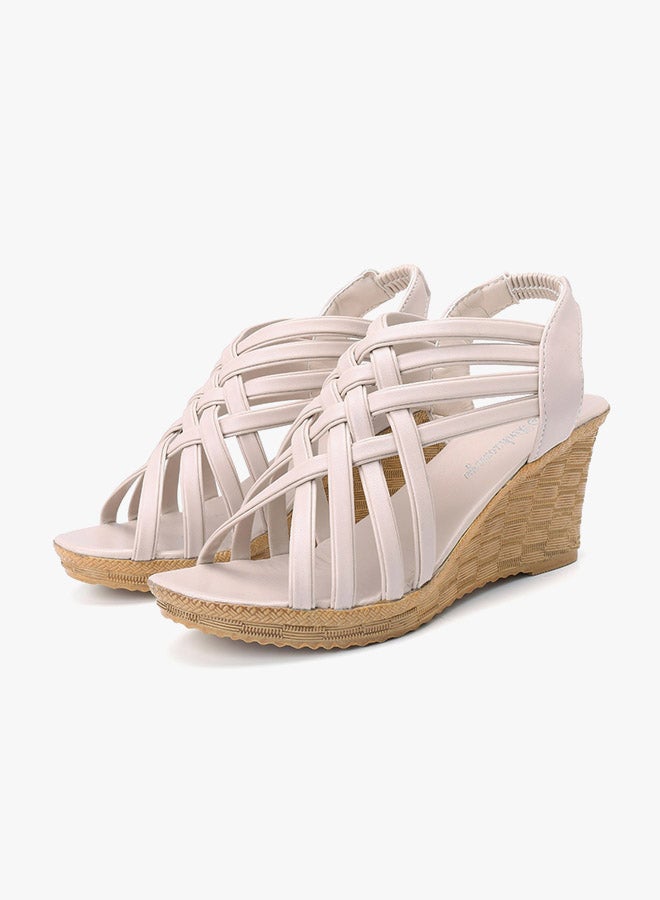 Knitted Wedges Beige  - Image 2