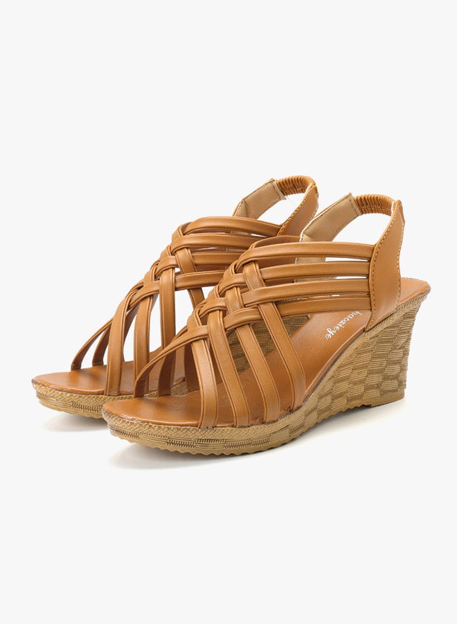 Knitted Wedges Light Brown  - Image 2