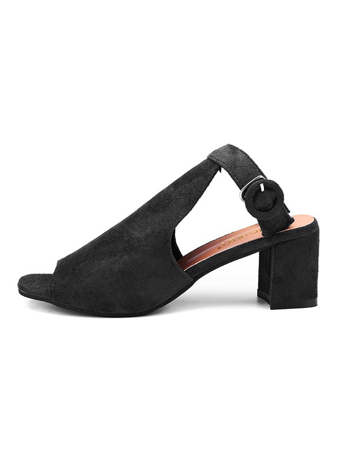 Block Heel Sandals Black  - Image 1