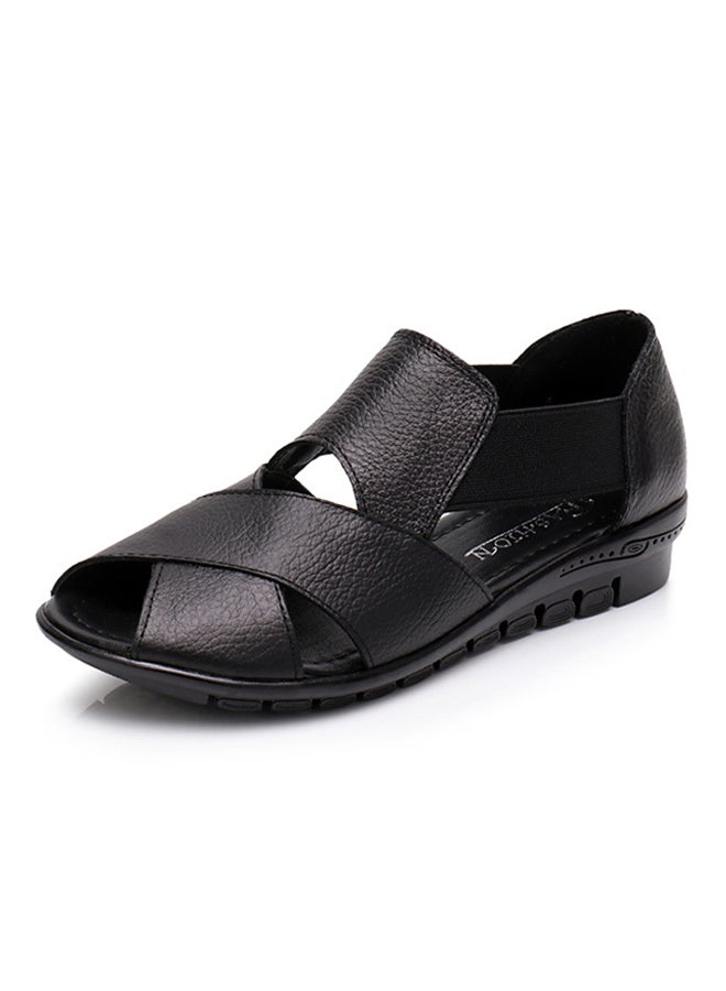 Generic - Leather Casual Sandle Black - Image 1