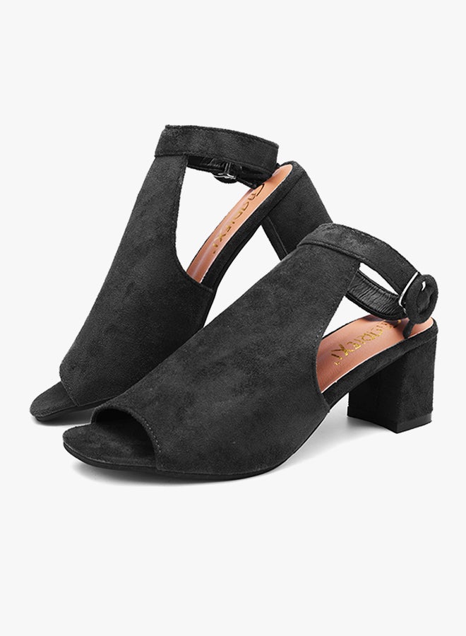 Block Heel Sandals Black  - Image 3