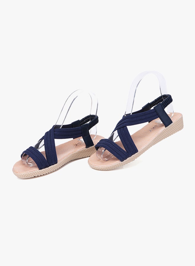 Classic Flat Sandals Blue - Image 3