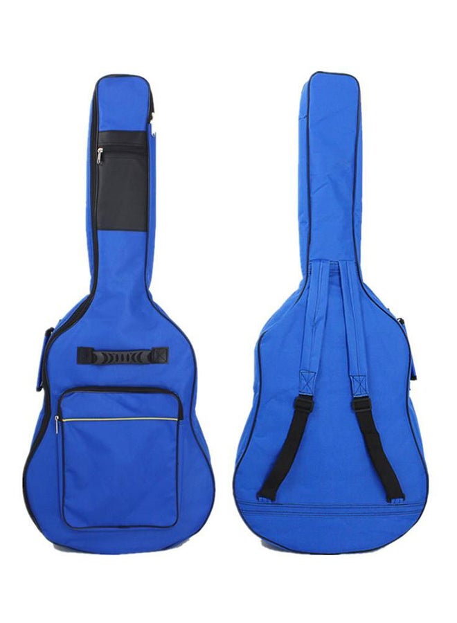 Generic Acoustic Guitar Bag Backpack With Dual Adjustable Shoulder Strap - Blue