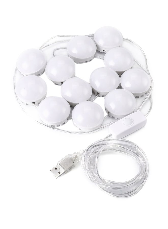 12-Piece LED Strip Light White 4meter - Image 1
