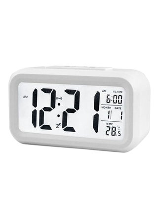 Luminous Digital Alarm Clock White/Grey 13.5x7.5x4.5centimeter - v1543842174/N19780533A_1