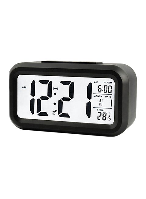 Digital Alarm Clock Black/White