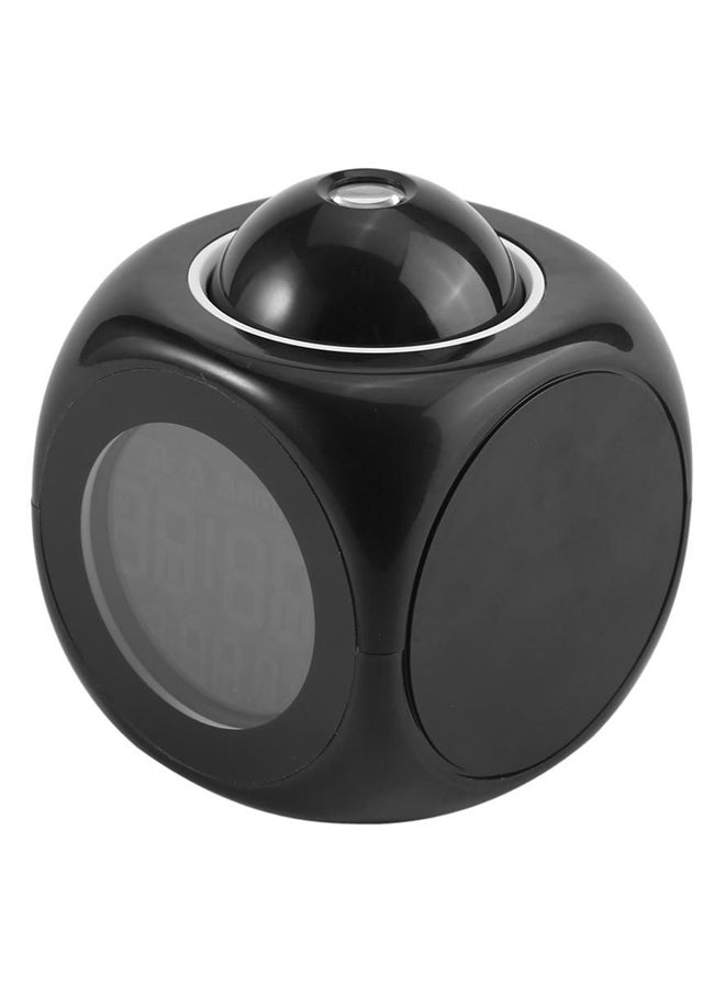 Digital Wall Projector Alarm Clock Black 3.5x3.5x4inch - Image 1