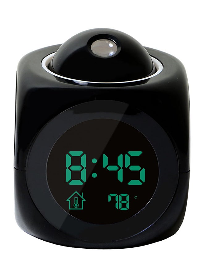 Digital Wall Projector Alarm Clock Black 13.5x14.5x4.4centimeter - Image 1