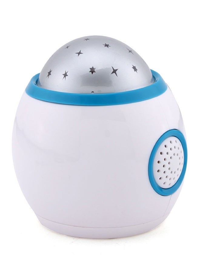 Star Light Projector Alarm Clock White/Grey/Blue 10.5x10.3x8.2centimeter - Image 2